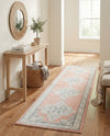 Beverly Grove Collection Area Rug -  Fairfax (Rose) Runner Rose  lifestyle 72