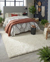 Plush Oasis Collection Area Rug - Serenity (Pure Ivory) Square Pure Ivory  lifestyle 50