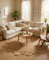 Woven Seaside Jute Collection Area Rug - Sienna Round Natural  lifestyle 53