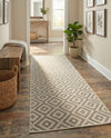 Urban Oasis Rugs Collection Area Rug -  Rooftop (Light Gray) Runner Light Gray  lifestyle 48