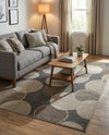 Chromatic Oasis Collection Area Rug -  Zephyr Rectangle Gray  lifestyle 39