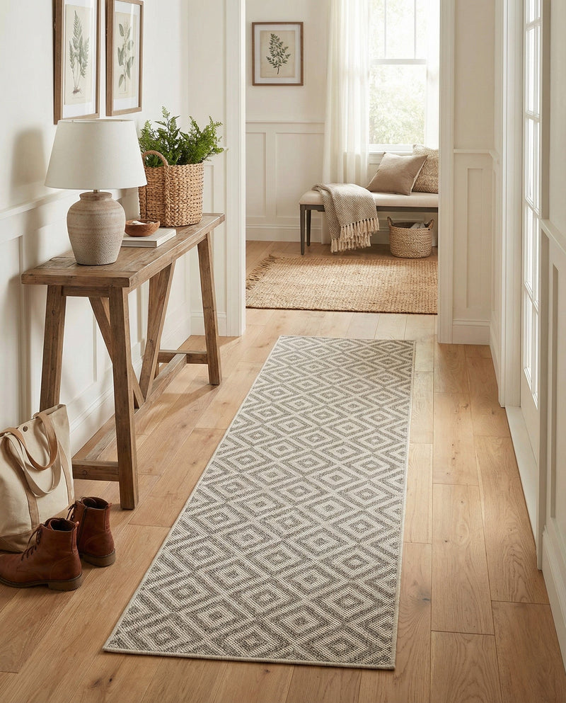 Urban Oasis Rugs Collection Area Rug -  Rooftop (Light Gray) Runner Light Gray  lifestyle 49