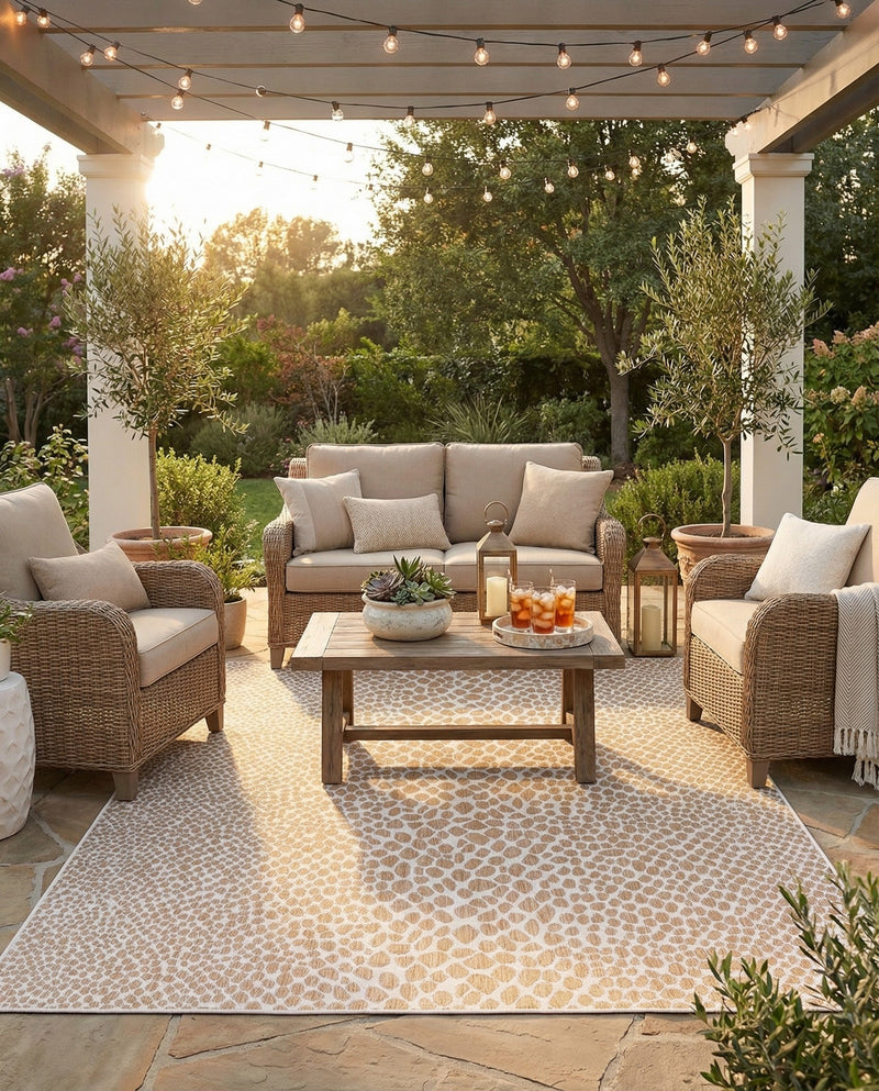 Urban Oasis Rugs Collection Area Rug -  Terrace (Dark Beige) Rectangle Dark Beige  lifestyle 25