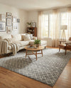 Mediterranean Lattice Collection Area Rug - Santorini (Gray) Rectangle Gray  lifestyle 3