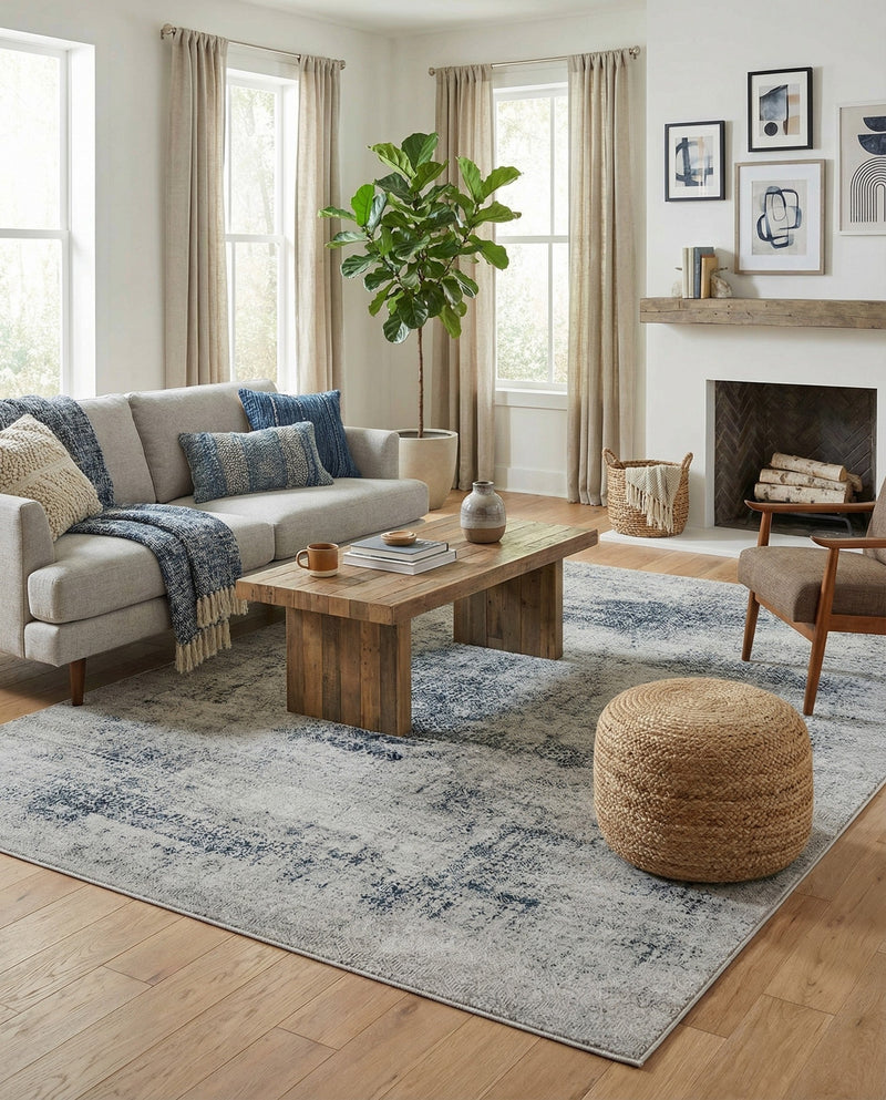 Bloomsbury Elegance Collection Area Rug -  Pimlico Rectangle Blue  lifestyle 25
