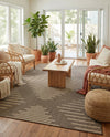 Sahara Sands Collection Area Rug -  Merimde Rectangle Brown  lifestyle 27
