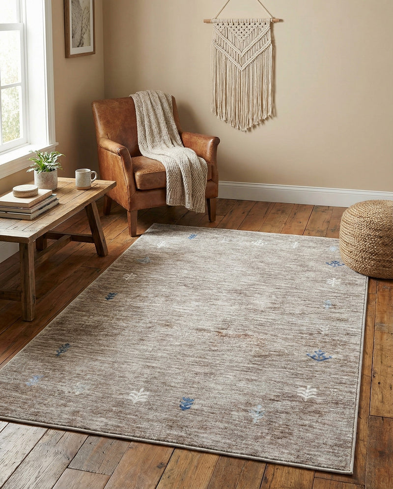 Zagros Shades Collection Area Rug -  Yasuj Rectangle Gray Brown  lifestyle 9