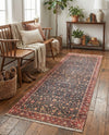Bazaar Chic Collection Area Rug -  Tangier Runner Navy Blue  lifestyle 42