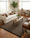 Woven Seaside Jute Collection Area Rug - Oia Rectangle Black and Natural  lifestyle 17