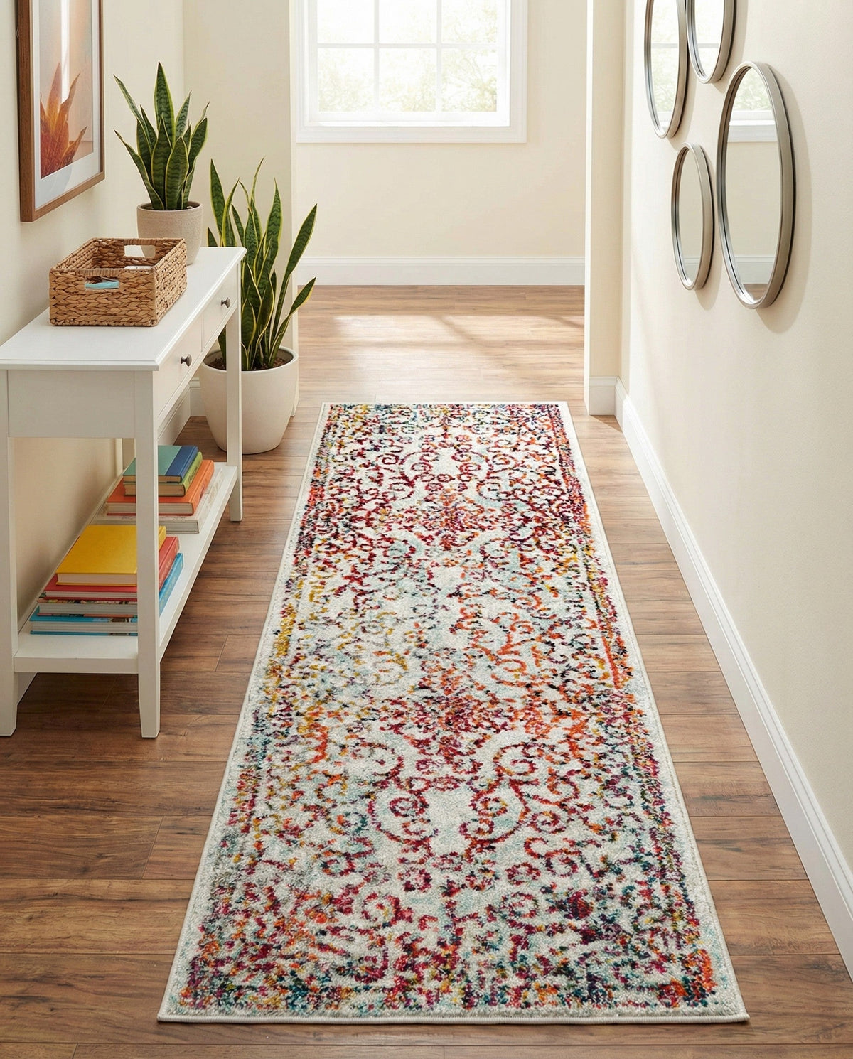 Brighton Terrace Collection Area Rug -  Saltdean Runner Ivory  lifestyle 116