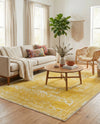 Dover Terrace Collection Area Rug -  Lagoon (Yellow) Rectangle Yellow  lifestyle 10