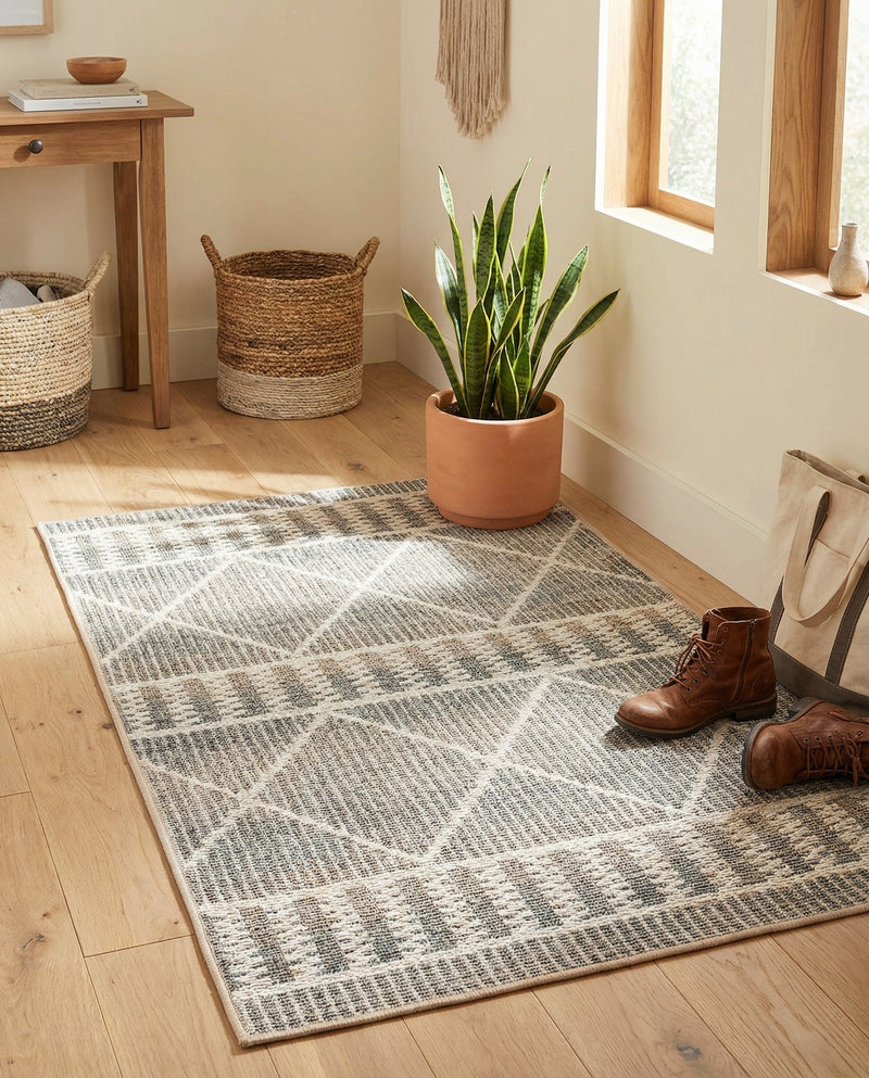 Savannah Pergola Collection Area Rug -  Glade Rectangle Gray  lifestyle 30