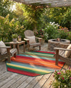 Urban Terrace Collection Area Rug -  Canopy Octagon Multi  lifestyle 32