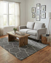 Trellis Mosaic Collection Area Rug - Arborville (Light Gray) Rectangle Light Gray  lifestyle 6