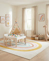 Wonder Tykes Collection Area Rug -  Illusion Rectangle Ivory  lifestyle 9