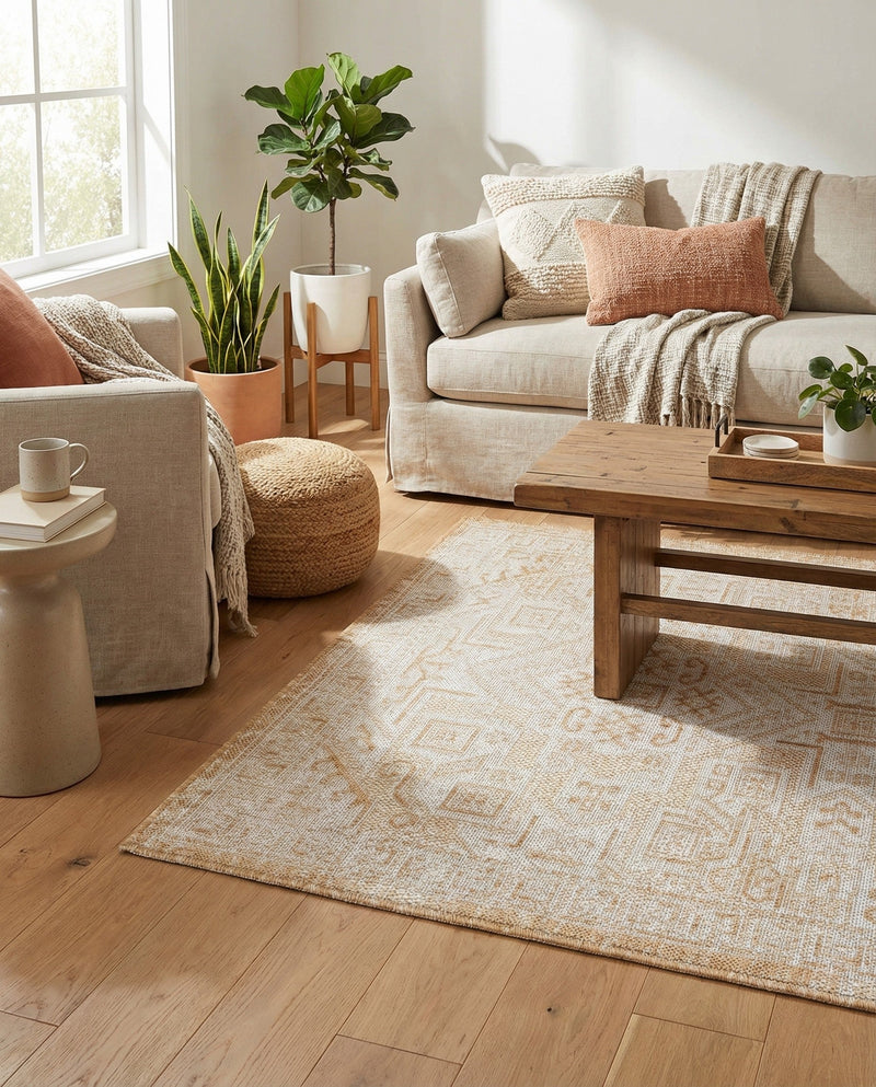 Tribal Terrace Treasures Collection Area Rug - Mayan Marina (Natural) Rectangle Natural  lifestyle 27