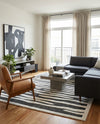 Monochrome Collection Area Rug - Slate Rectangle Gray  lifestyle 13
