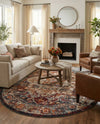 Savannah Soiree Collection Area Rug -  Everglade (Multi) Oval Multi  lifestyle 42