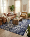 Georgetown Rugs Collection Area Rug - Dupont (Navy Blue) Rectangle Navy Blue  lifestyle 3