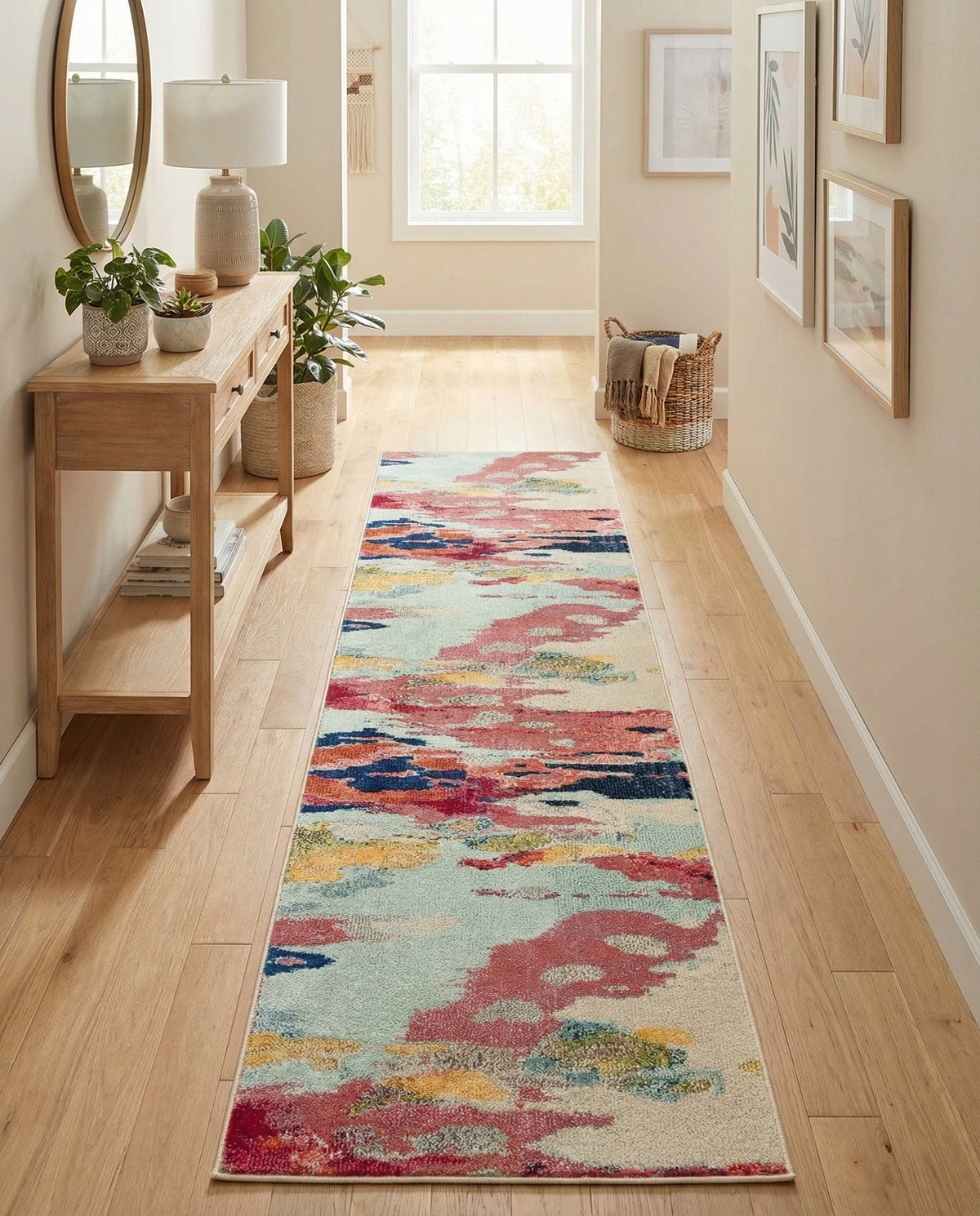 Marrakesh Elegance Collection Area Rug -  Skhirat Runner Pink  lifestyle 81