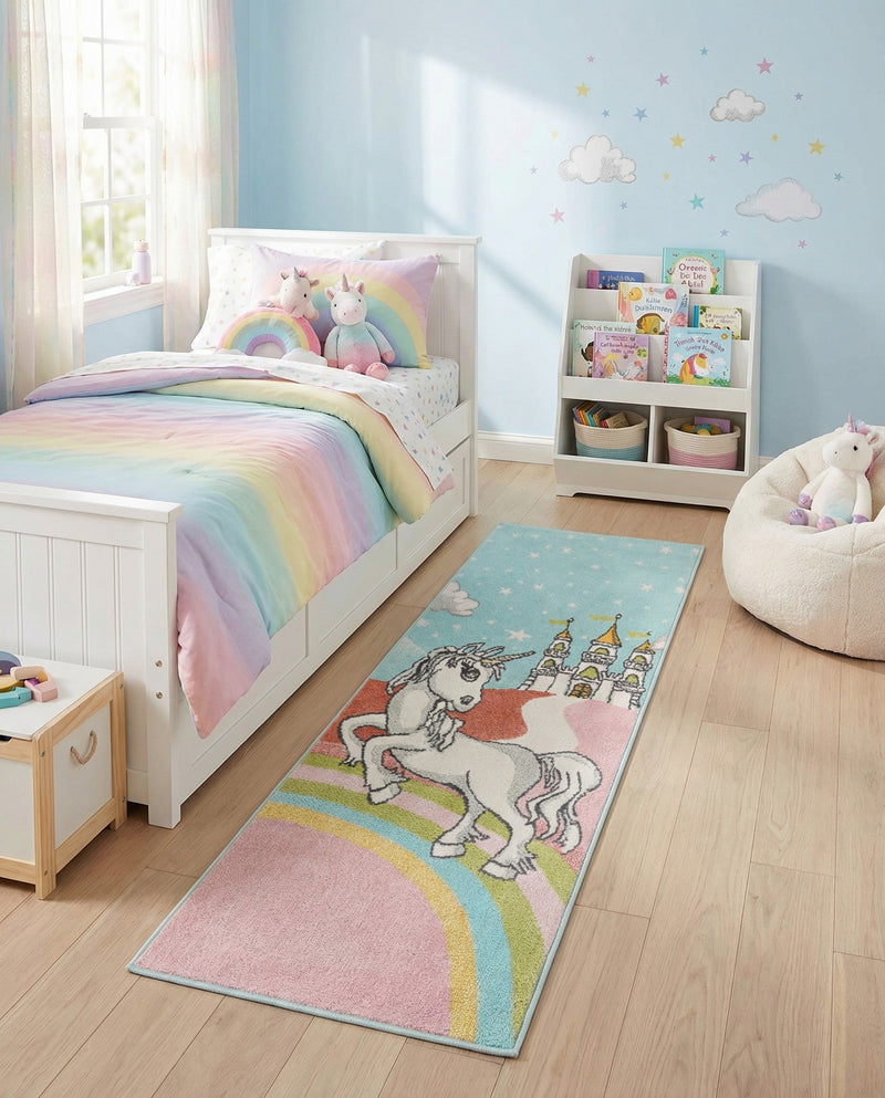 Wonder Tykes Collection Area Rug -  Carnival Runner Multi  lifestyle 36