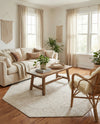 Tribal Terrace Treasures Collection Area Rug - Mayan Marina (Light Gray) Octagon Light Gray  lifestyle 43