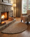 Plush Oasis Collection Area Rug - Serenity (Taupe) Hearth Taupe  lifestyle 54
