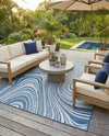 Urban Terrace Collection Area Rug - Soho Rectangle Blue  lifestyle 12