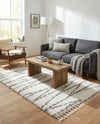 Tranquil Tides Shag Collection Area Rug -  Frost Rectangle White  lifestyle 16
