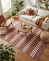 Urban Oasis Rugs Collection Area Rug -  District (Rust Red) Rectangle Rust Red  lifestyle 13