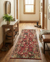 Neptune Elegance Collection Area Rug -  Galatea (Burgundy) Runner Burgundy  lifestyle 31