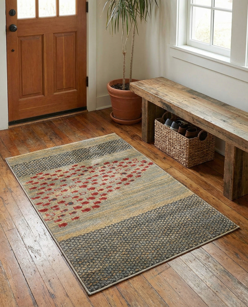 Zagros Oasis Collection Area Rug -  Kermanshah Rectangle Blue  lifestyle 5