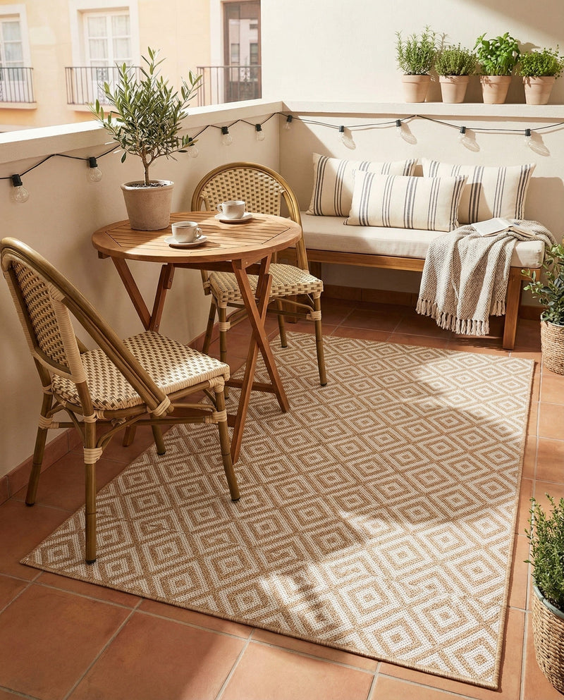 Urban Oasis Rugs Collection Area Rug -  Rooftop (Beige) Rectangle Beige  lifestyle 14