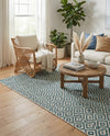 Urban Oasis Rugs Collection Area Rug -  Rooftop (Teal) Rectangle Teal  lifestyle 10
