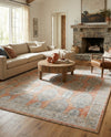 Seville Stripes Collection Area Rug -  Granada (Brick Red) Rectangle Brick Red  lifestyle 23