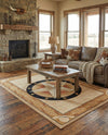 Frontier Trails Collection Area Rug - Redwood Rectangle Ivory Brown  lifestyle 46