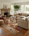 Neptune Elegance Collection Area Rug -  Naiad Rectangle Burgundy Beige  lifestyle 13