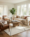 Zouina Berber Wool Collection Area Rug - Atlas Rectangle Ivory and Black  lifestyle 10