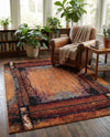 Marrakesh Elegance Collection Area Rug -  Sijilmasa Rectangle Orange  lifestyle 20