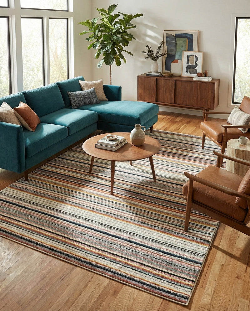 Marrakech Mosaic Collection Area Rug - Casablanca Rectangle Ivory  lifestyle 18