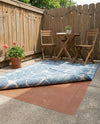 All-Weather Floor Shield Collection Rug Pad - Terracotta Rectangle Brown  lifestyle 9