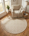Urban Oasis Rugs Collection Area Rug -  Rooftop (Beige) Round Beige  lifestyle 48