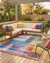 Urban Terrace Collection Area Rug -  Atrium Rectangle Multi  lifestyle 20