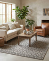 Savannah Weave Collection Area Rug - Serengeti Rectangle Gray  lifestyle 61