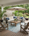 Savannah Escape Collection Area Rug - Serengeti Rectangle Teal  lifestyle 19