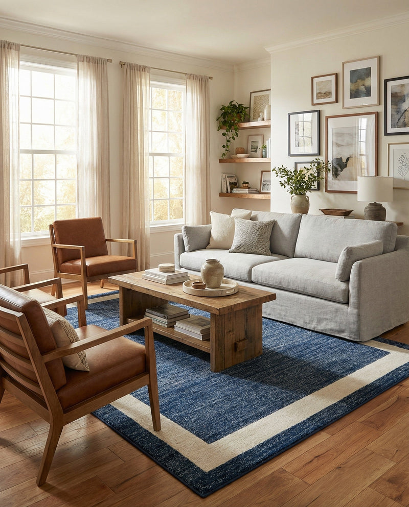Studio Haven Collection Area Rug -  Alcove (Navy Blue) Rectangle Navy Blue  lifestyle 8