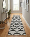 Urban Terrace Collection Area Rug -  Gramercy Runner Black and White  lifestyle 32