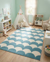 Wonder Tykes Collection Area Rug - Sparklewood Rectangle Sky blue  lifestyle 24