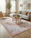 Aegean Elegance Washables Collection Area Rug -  Serifos Rectangle Rose Pink  lifestyle 41