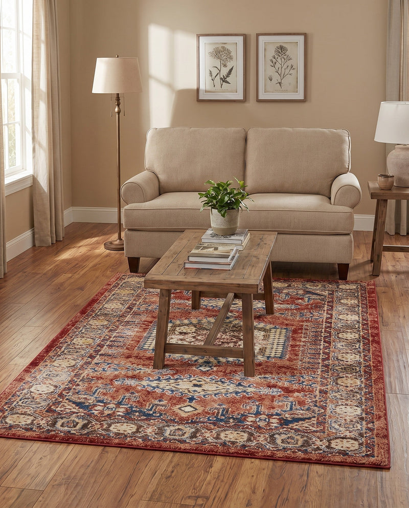 Eden Oasis Collection Area Rug -  Refuge (Terracotta) Rectangle Terracotta  lifestyle 22